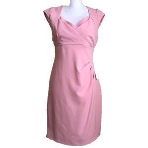 Adrianna Papell Dress, Pink, Size 10P, Cap Sleeve